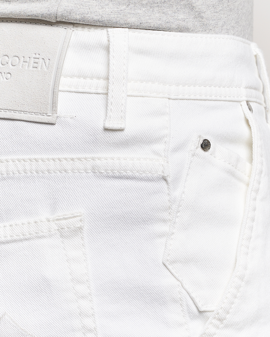 Homme | Shorts | Jacob Cohën | Lou Stretch Denim Shorts White