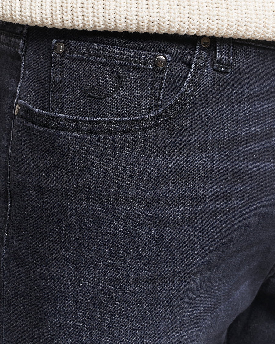 Homme | Jeans | Jacob Cohën | Bard Slim Fit Stretch Jeans Grey Black