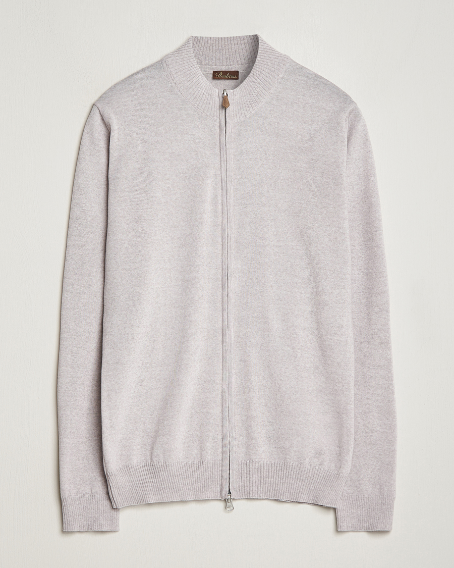 Homme | Pulls Et Tricots | Stenströms | Merino Wool Full Zip Beige
