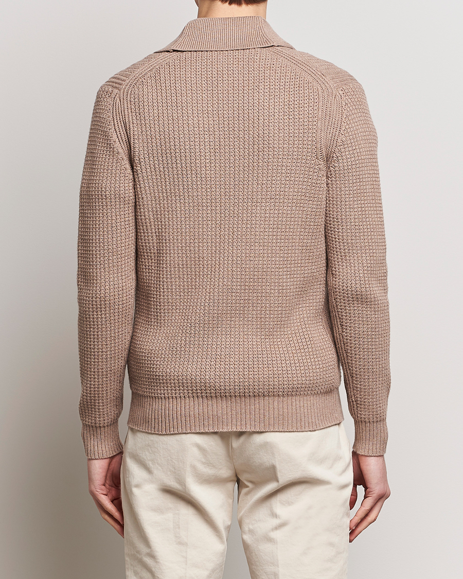 Homme | Pulls Et Tricots | Stenströms | Cotton/Cashmere Shawl Cardigan Brown