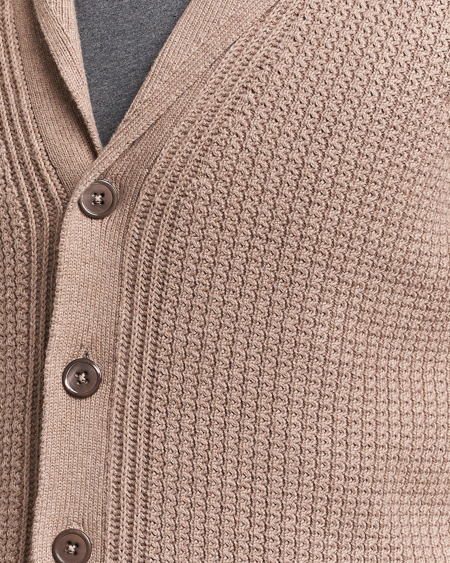 Homme | Pulls Et Tricots | Stenströms | Cotton/Cashmere Shawl Cardigan Brown
