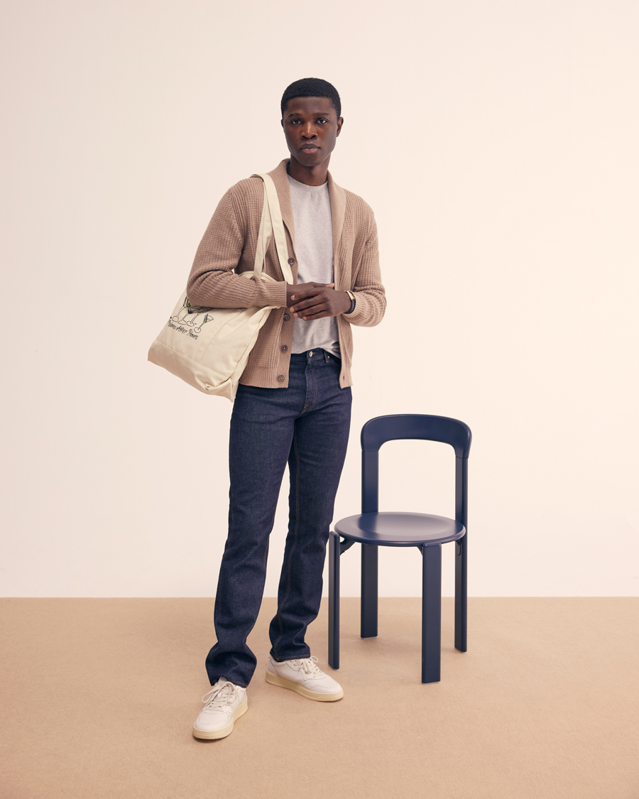 Homme | Pulls Et Tricots | Stenströms | Cotton/Cashmere Shawl Cardigan Brown