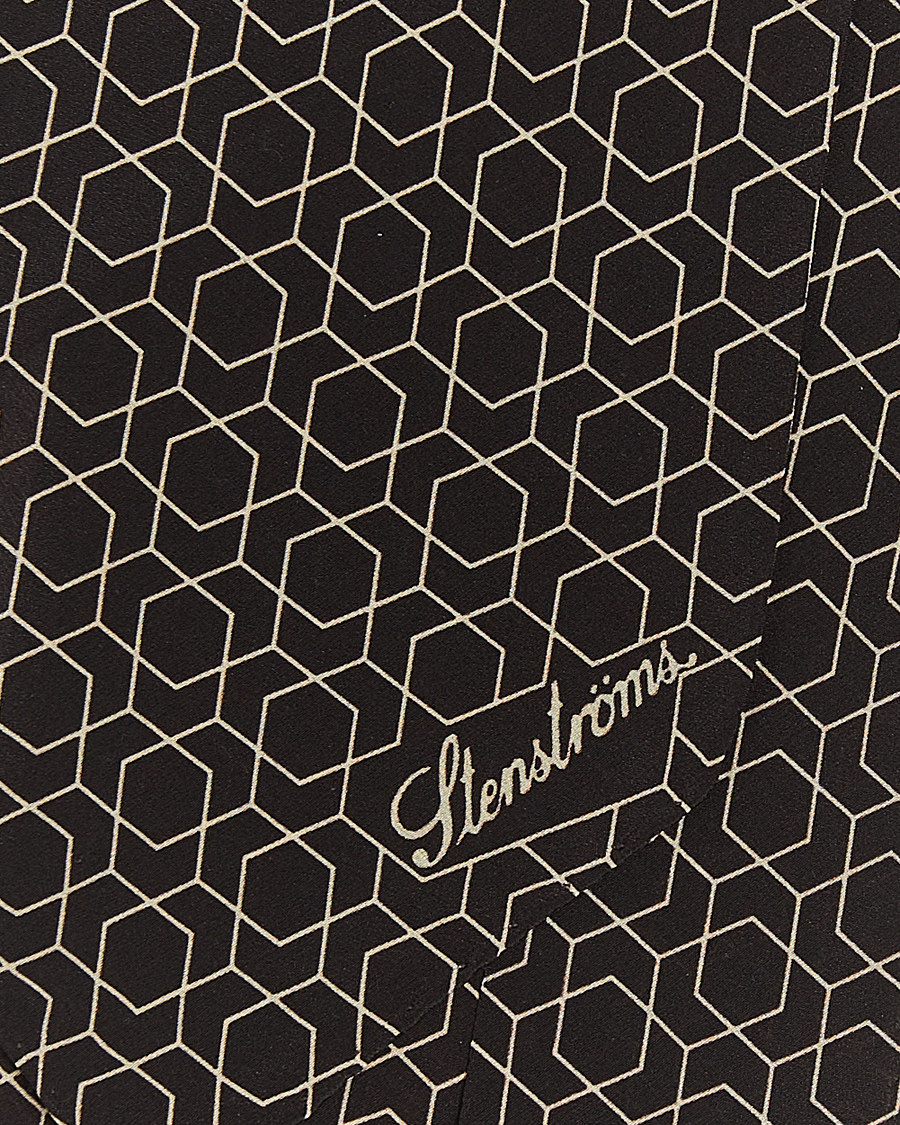 Homme | Stenströms Silk Printed Ascot Brown | Stenströms | Silk Printed Ascot Brown