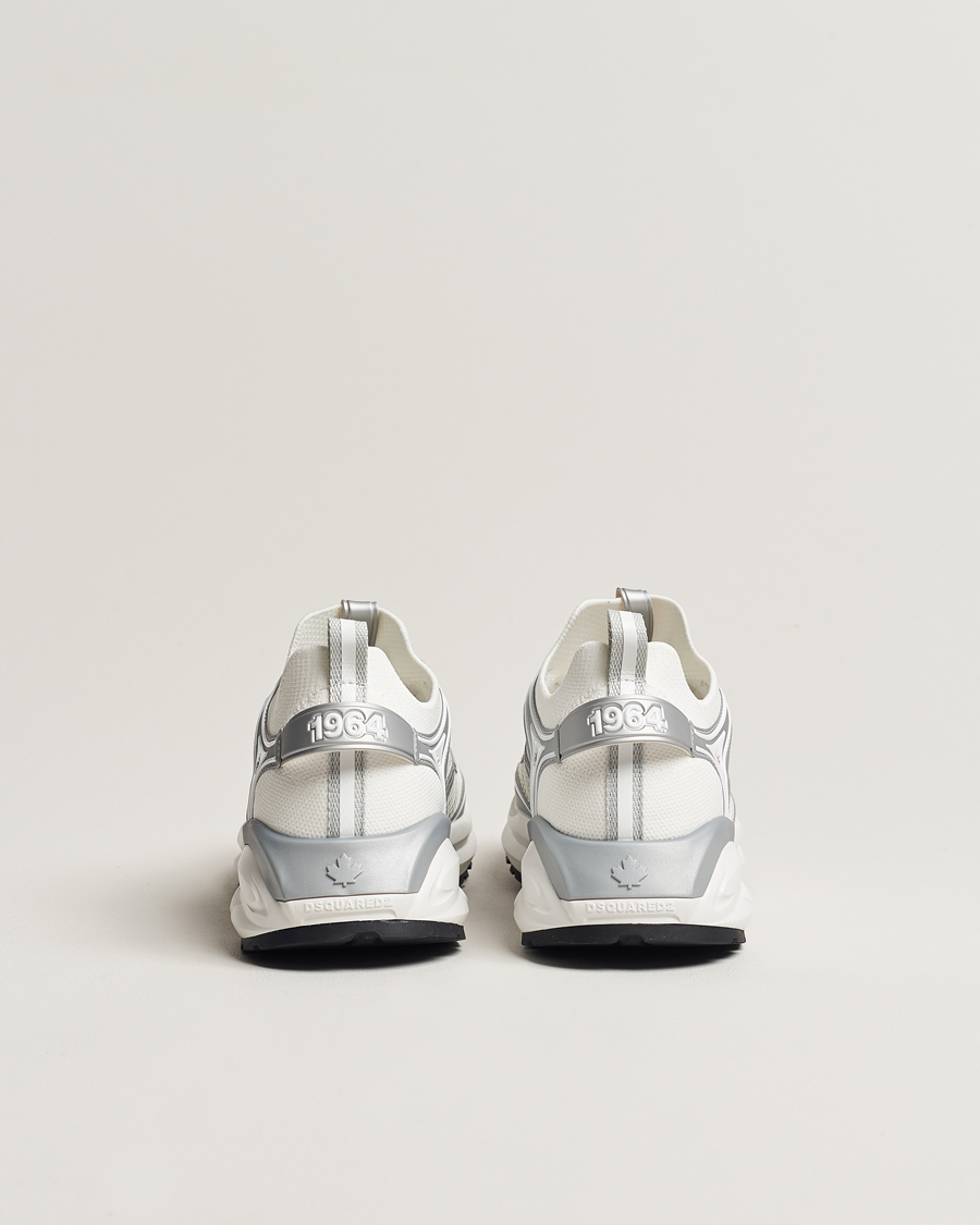 Homme | Dsquared2 Dash Sneaker White/Silver | Dsquared2 | Dash Sneaker White/Silver