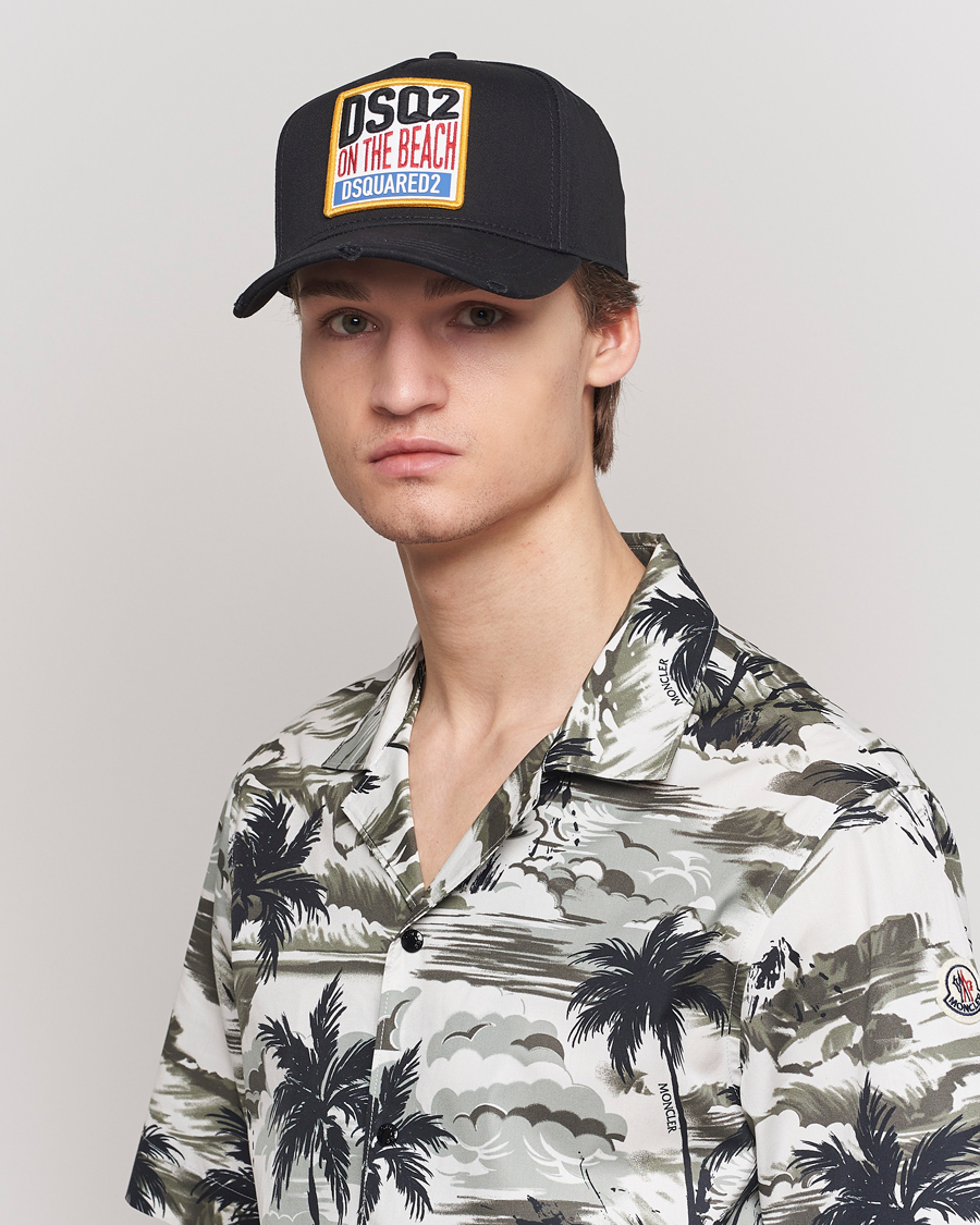 Homme | Dsquared2 Tropical Baseball Cap Black | Dsquared2 | Tropical Baseball Cap Black