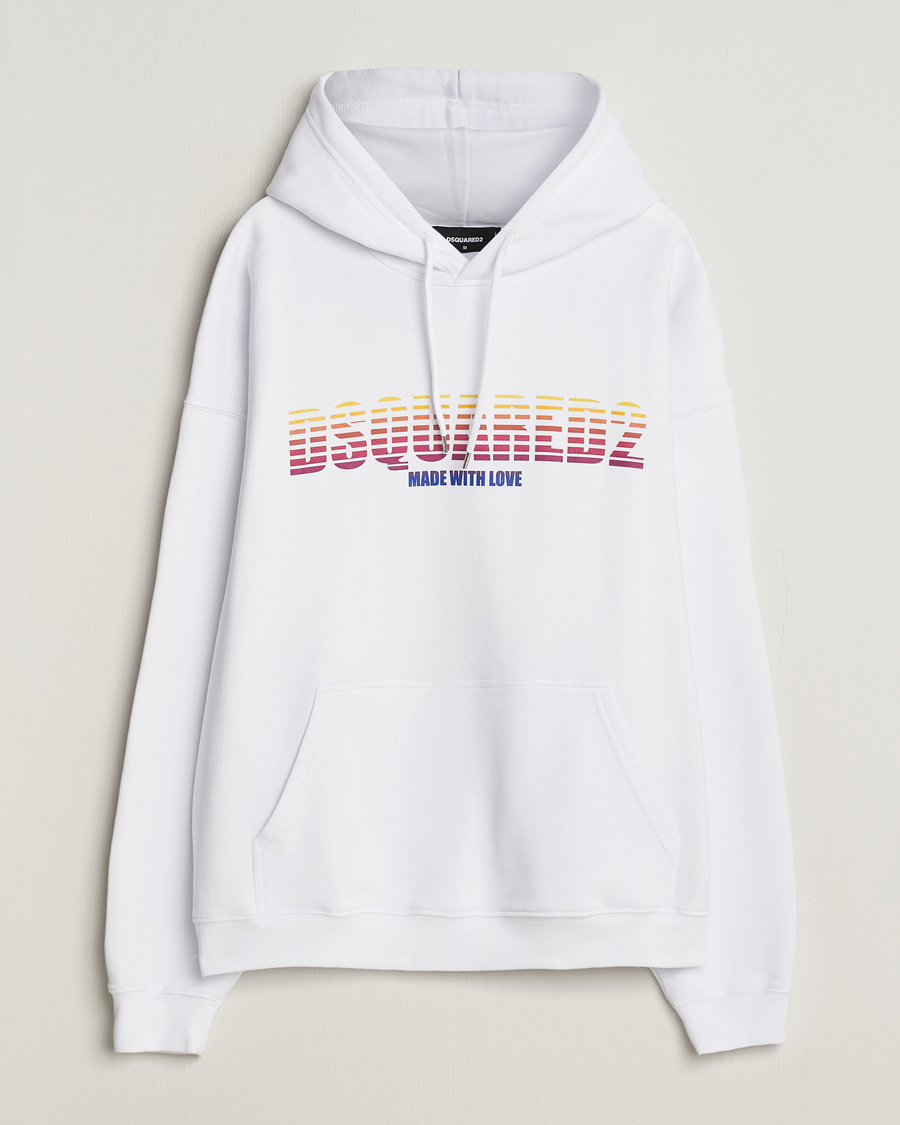 Homme | Pulls Et Tricots | Dsquared2 | Loose Fit Hoodie White