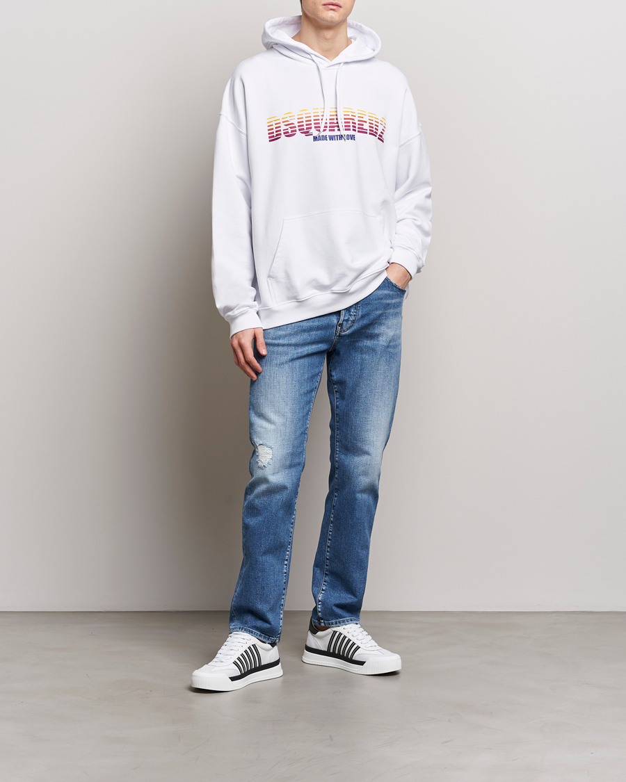 Homme | Pulls Et Tricots | Dsquared2 | Loose Fit Hoodie White