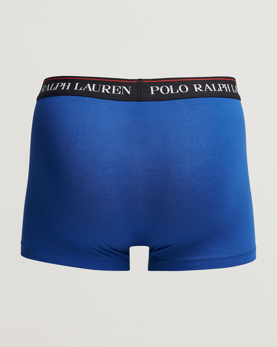 Homme | Sous-Vêtements Et Chaussettes | Polo Ralph Lauren | 3-Pack Cotton Stretch Trunk Sapphire/Red/Black