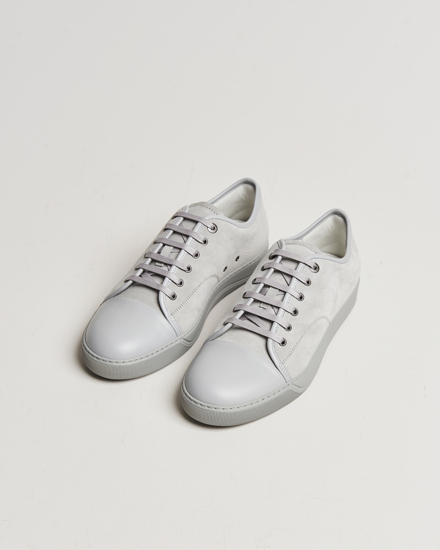 Homme | Lanvin Nappa Cap Toe Sneaker Light Grey | Lanvin | Nappa Cap Toe Sneaker Light Grey