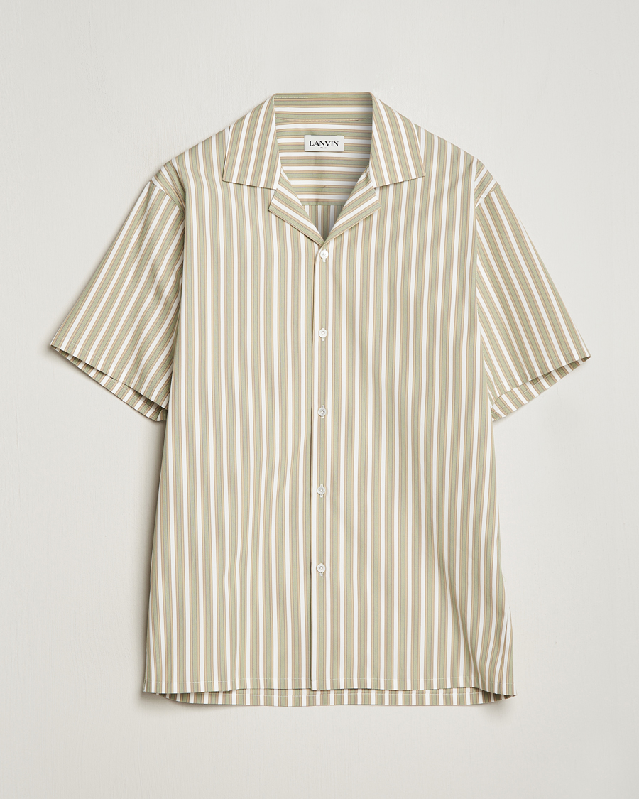 Homme | Chemises | Lanvin | Short Sleeve Camp Shirt Green
