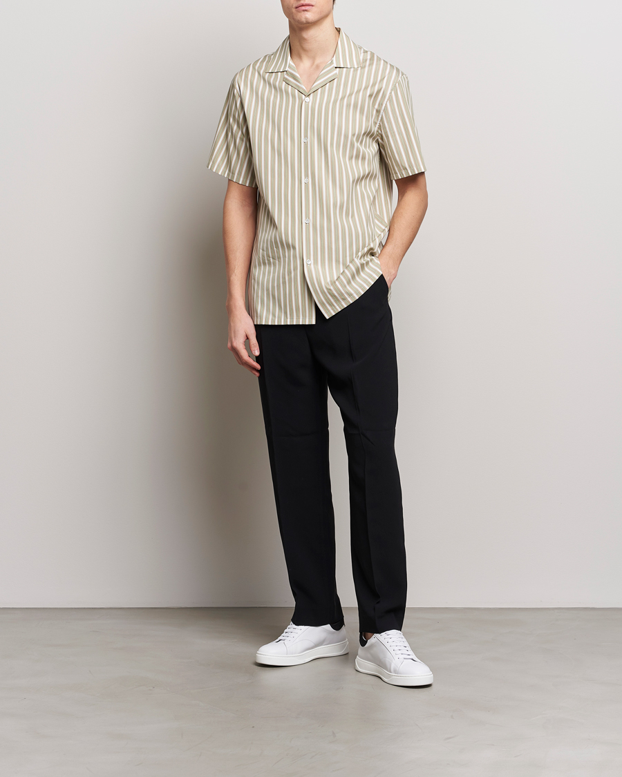 Homme | Chemises | Lanvin | Short Sleeve Camp Shirt Green