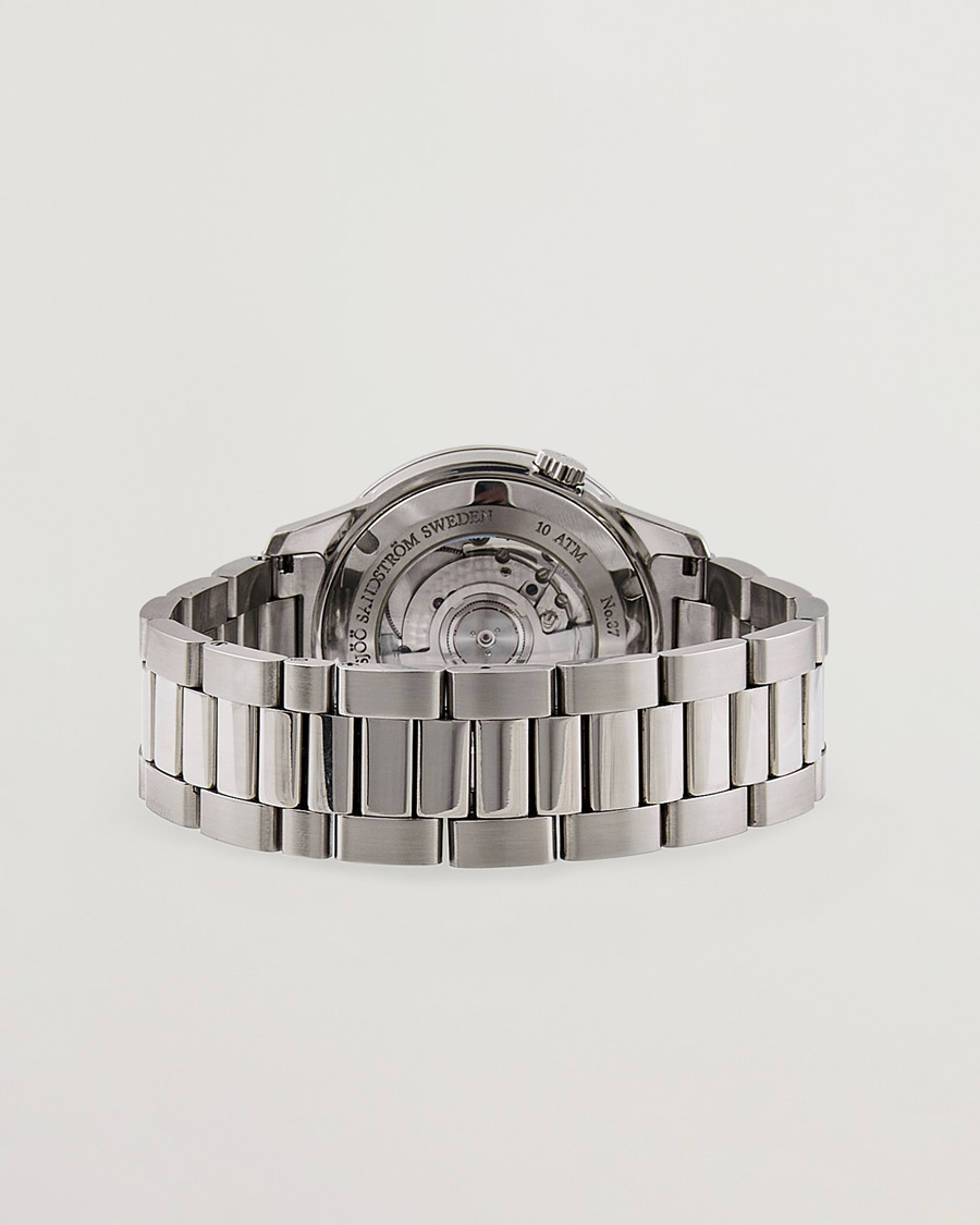Heren | Sjöö Sandström Pre-Owned Royal Steel Worldstimer 41mm SS-1841-WT Silver | Sjöö Sandström Pre-Owned | Royal Steel Worldstimer 41mm SS-1841-WT Silver