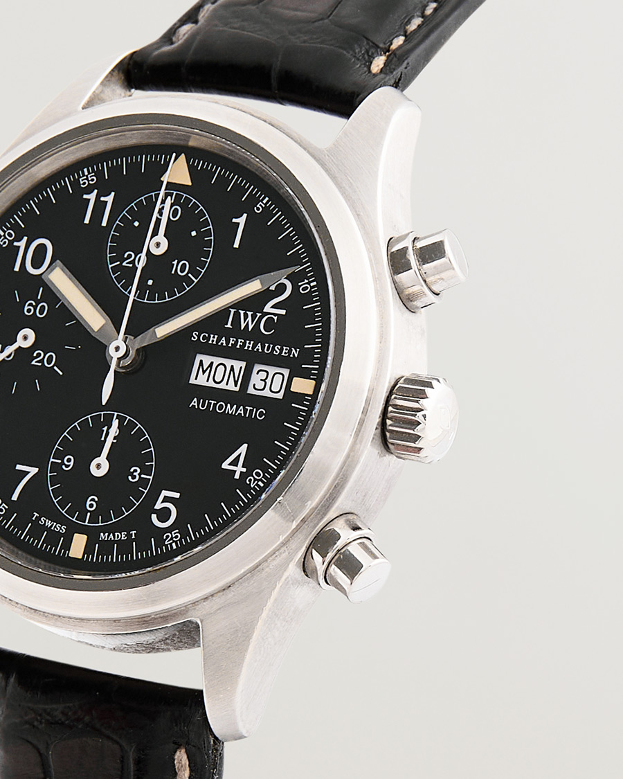 Homme | IWC Pre-Owned Pilot Chronograph IW3706 Silver | IWC Pre-Owned | Pilot Chronograph IW3706 Silver