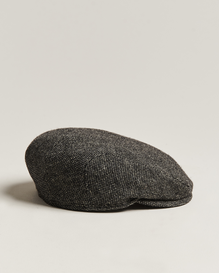 Heren | Hoeden en petten | Wigéns | Ivy Slim Donegal Wool Dark Grey