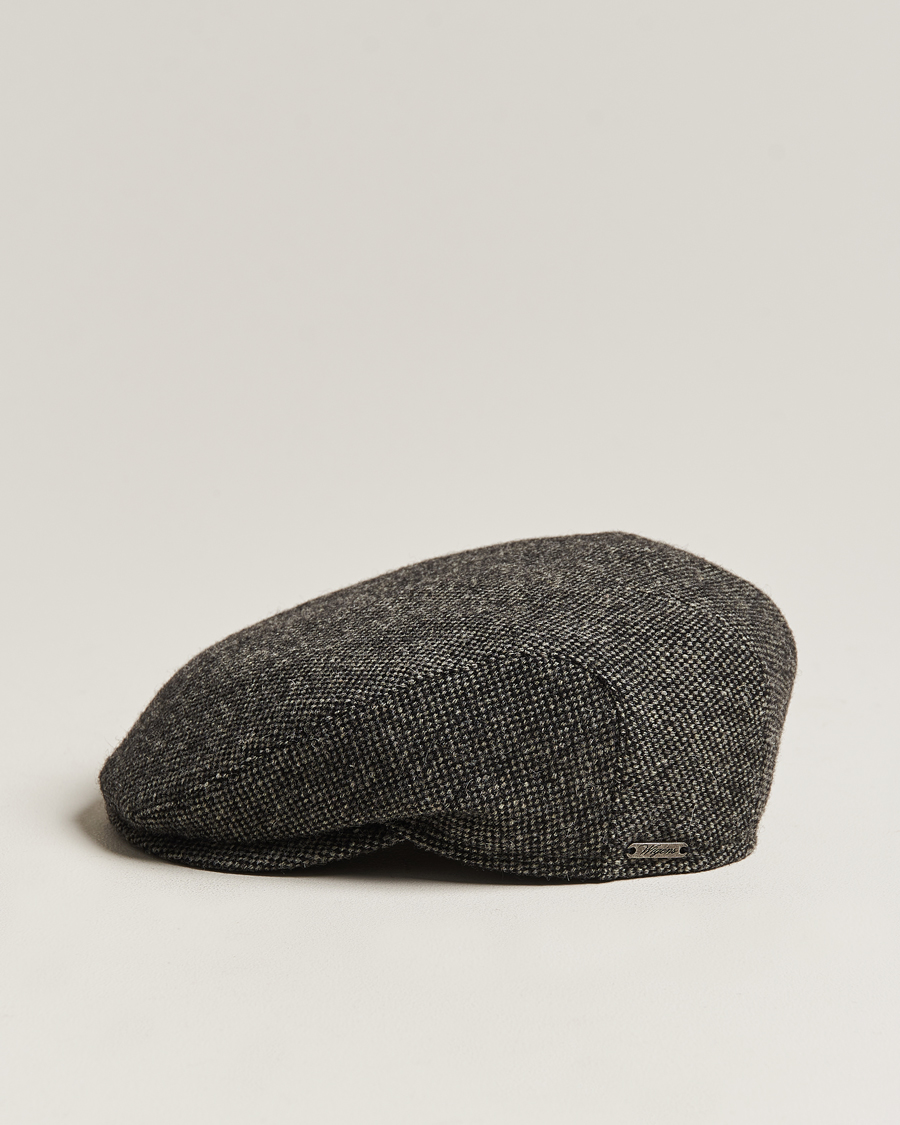Heren | Hoeden en petten | Wigéns | Ivy Slim Donegal Wool Dark Grey