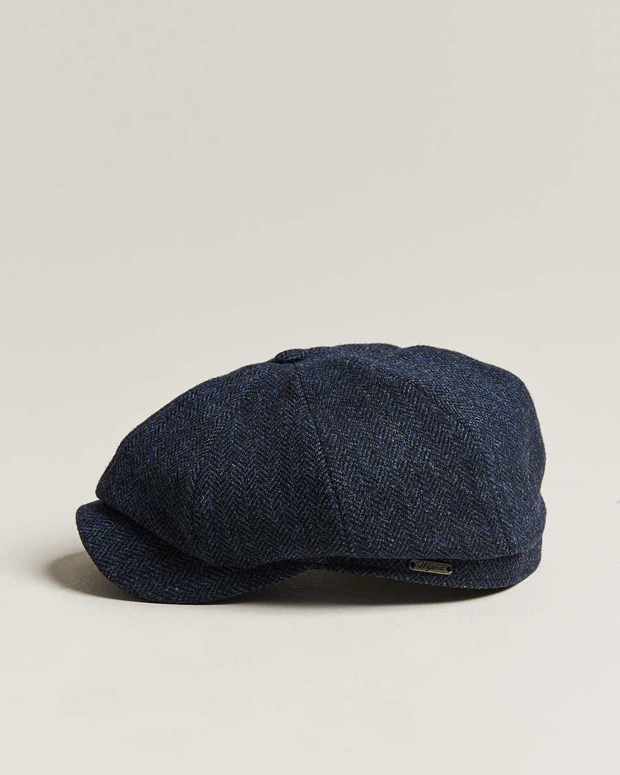 Heren | Hoeden en petten | Wigéns | Newsboy Classic Shetland Wool Navy