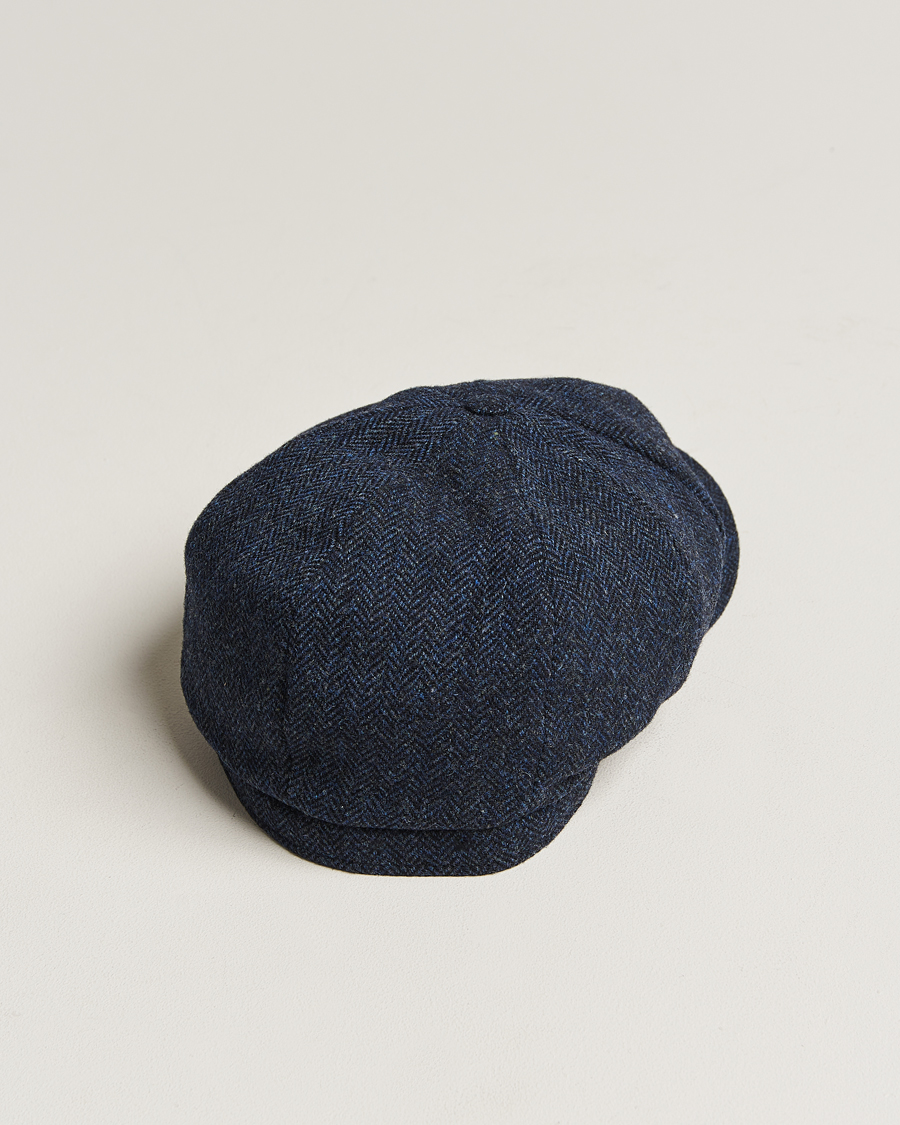 Heren | Hoeden en petten | Wigéns | Newsboy Classic Shetland Wool Navy