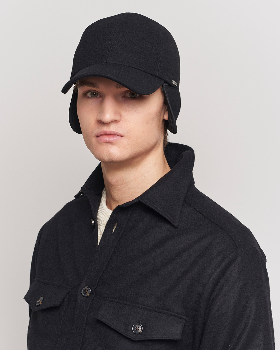 Homme | Bobs Et Casquettes | Wigéns | Baseball Classic Melton Wool Black