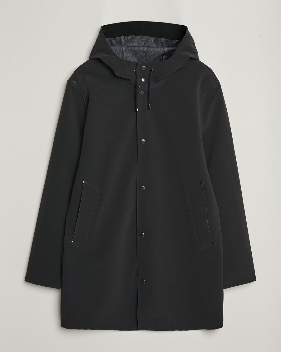 Heren | Jassen | Stutterheim | Stockholm Raincoat Suede Black