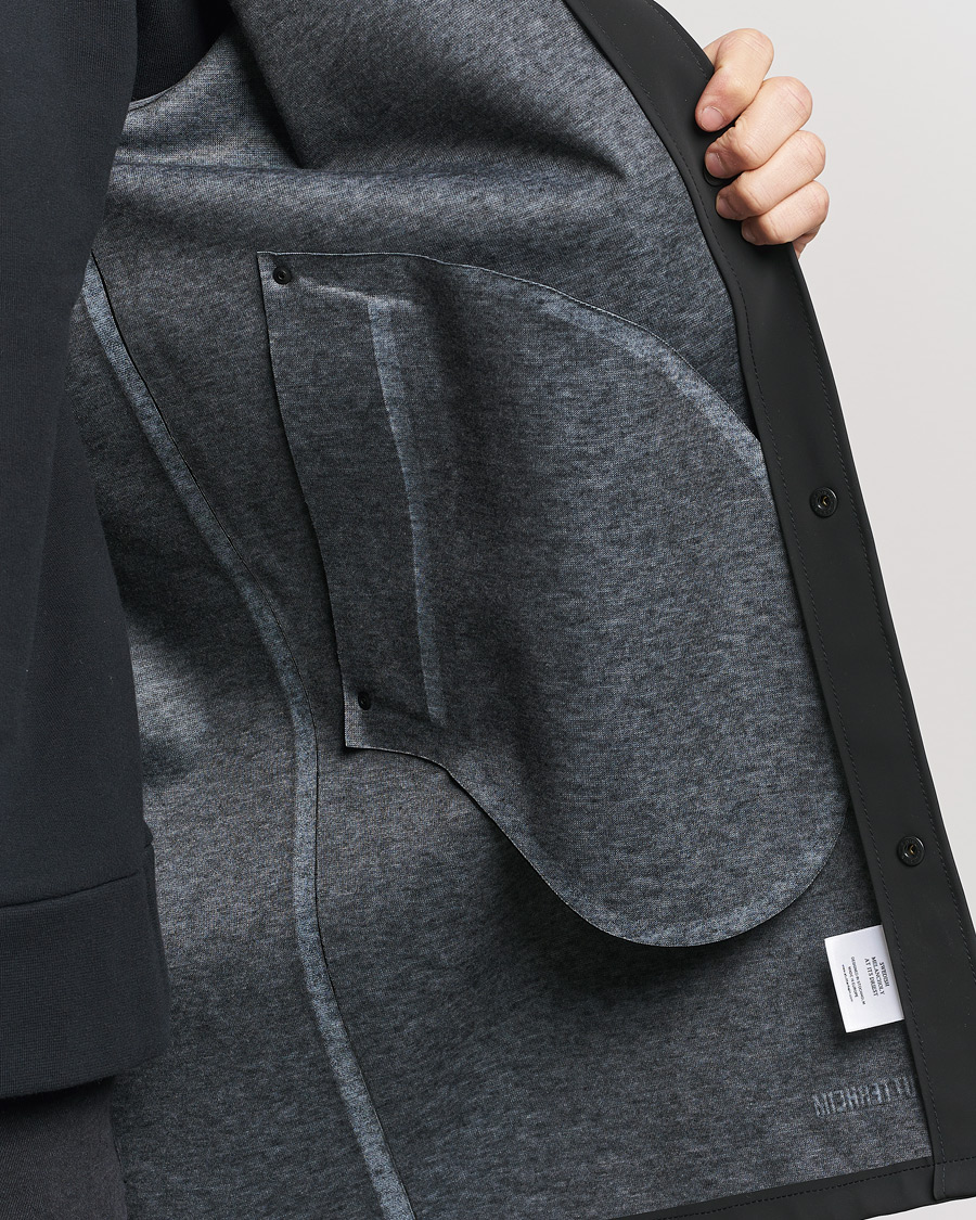 Heren | Jassen | Stutterheim | Stockholm Raincoat Suede Black