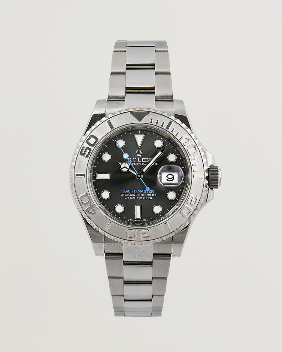 Homme | Rolex Pre-Owned Yacht Master 116622 Oyster Perpetual Silver | Rolex Pre-Owned | Yacht Master 116622 Oyster Perpetual Silver