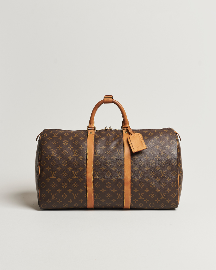 Homme | Louis Vuitton Pre-Owned Keepall 50 Bag Monogram | Louis Vuitton Pre-Owned | Keepall 50 Bag Monogram
