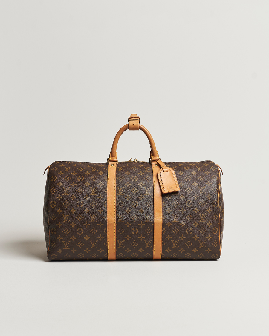 Homme | Louis Vuitton Pre-Owned Keepall 50 Bag Monogram | Louis Vuitton Pre-Owned | Keepall 50 Bag Monogram