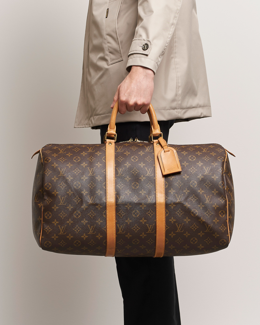Homme | Louis Vuitton Pre-Owned Keepall 50 Bag Monogram | Louis Vuitton Pre-Owned | Keepall 50 Bag Monogram