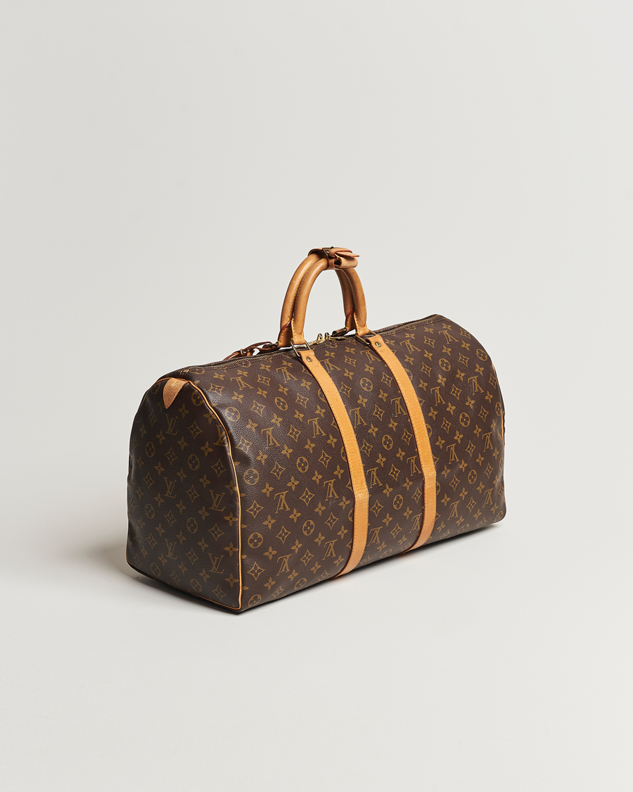 Homme | Louis Vuitton Pre-Owned Keepall 50 Bag Monogram | Louis Vuitton Pre-Owned | Keepall 50 Bag Monogram