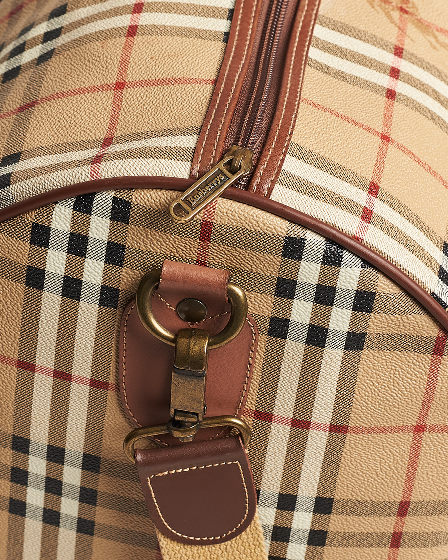 Homme | Burberry Pre-Owned Duffle Bag Haymarket Check | Burberry Pre-Owned | Duffle Bag Haymarket Check