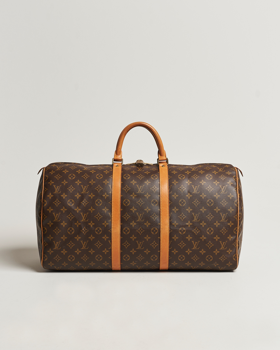 Homme | Louis Vuitton Pre-Owned Keepall 55 Bag Monogram | Louis Vuitton Pre-Owned | Keepall 55 Bag Monogram
