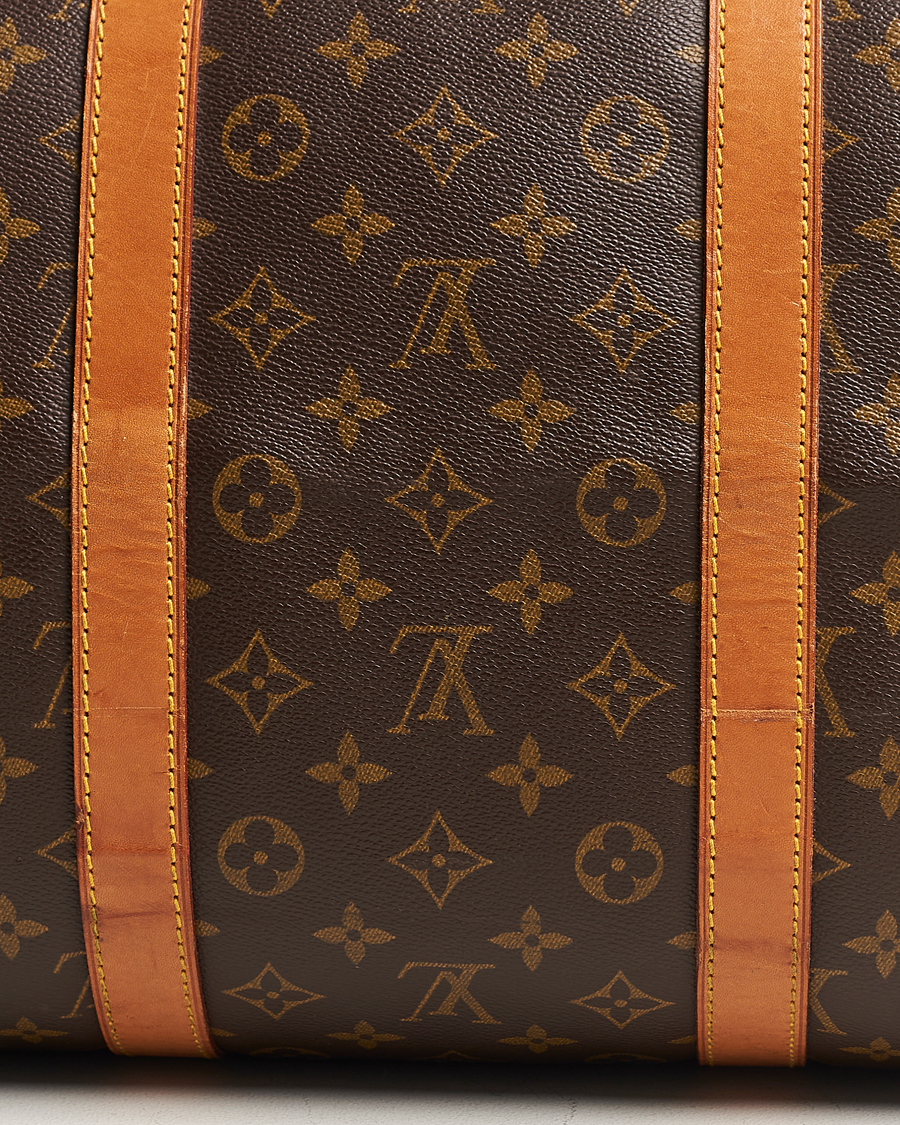 Homme | Louis Vuitton Pre-Owned Keepall 55 Bag Monogram | Louis Vuitton Pre-Owned | Keepall 55 Bag Monogram