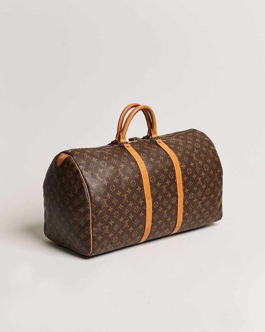 Homme | Louis Vuitton Pre-Owned Keepall 55 Bag Monogram | Louis Vuitton Pre-Owned | Keepall 55 Bag Monogram