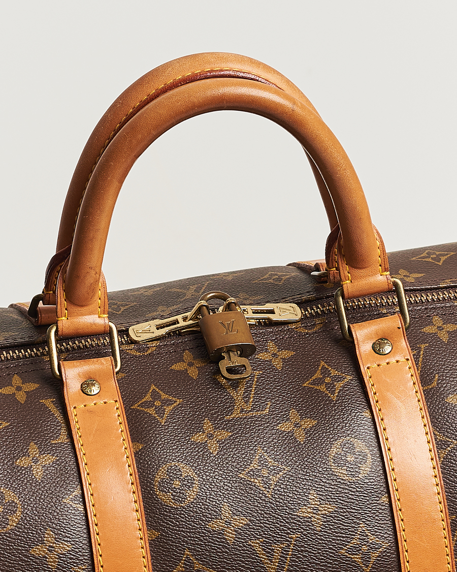 Homme | Louis Vuitton Pre-Owned Keepall 55 Bag Monogram | Louis Vuitton Pre-Owned | Keepall 55 Bag Monogram