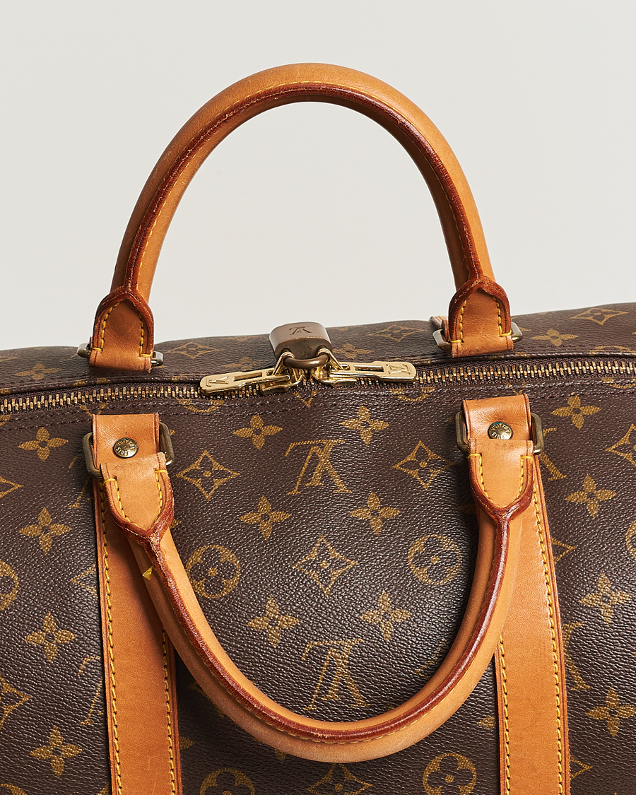 Homme | Louis Vuitton Pre-Owned Keepall 55 Bag Monogram | Louis Vuitton Pre-Owned | Keepall 55 Bag Monogram