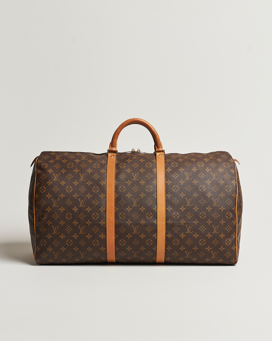 Homme | Louis Vuitton Pre-Owned Keepall 60 Bag Monogram | Louis Vuitton Pre-Owned | Keepall 60 Bag Monogram