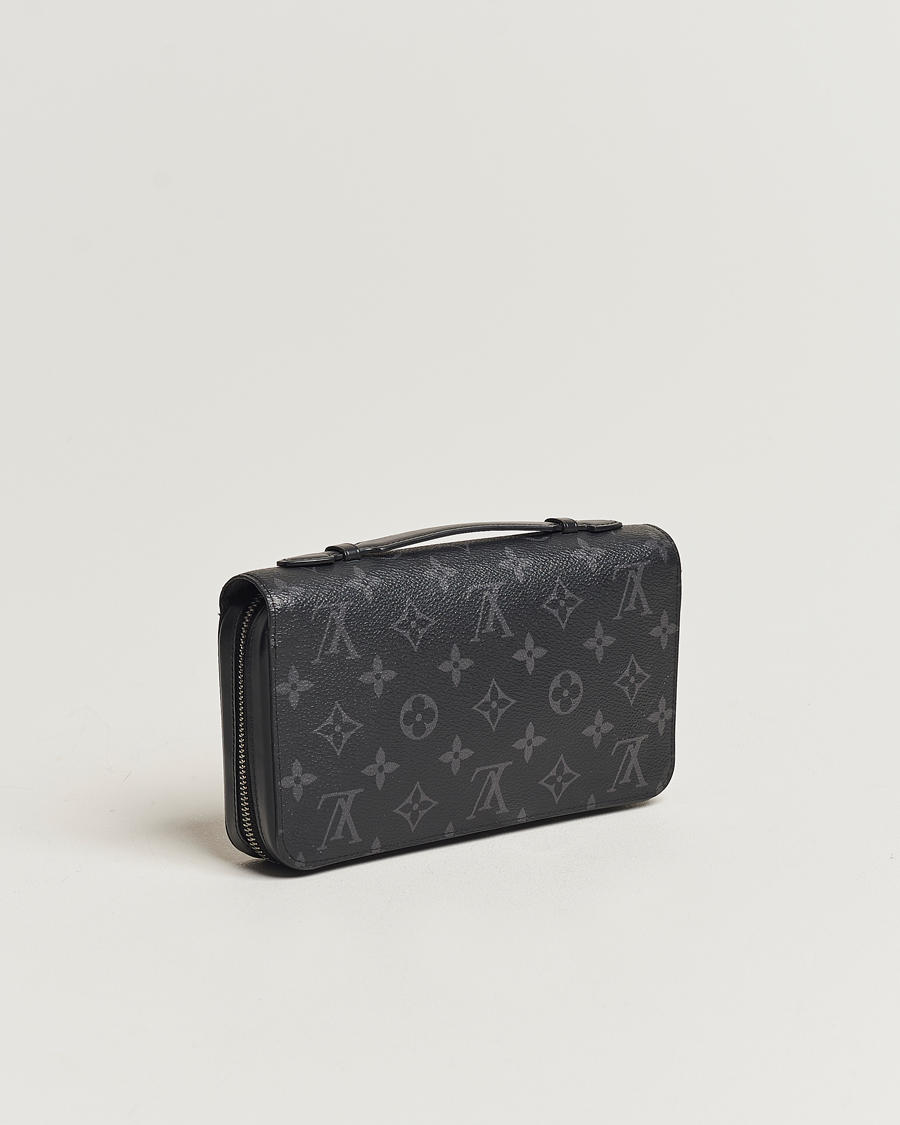 Homme | Louis Vuitton Pre-Owned Zippy XL Wallet Monogram Eclipse | Louis Vuitton Pre-Owned | Zippy XL Wallet Monogram Eclipse