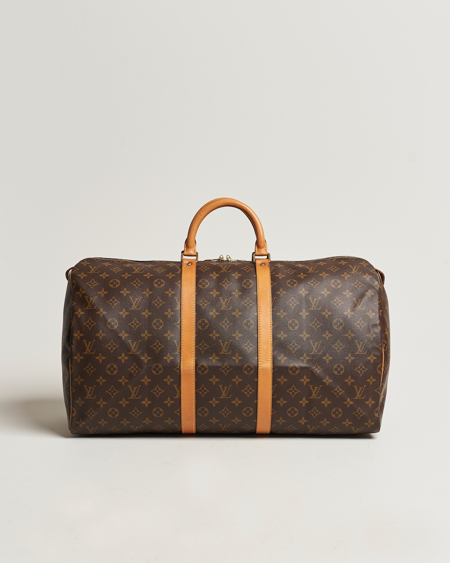 Homme | Louis Vuitton Pre-Owned Keepall 55 Bag Monogram | Louis Vuitton Pre-Owned | Keepall 55 Bag Monogram