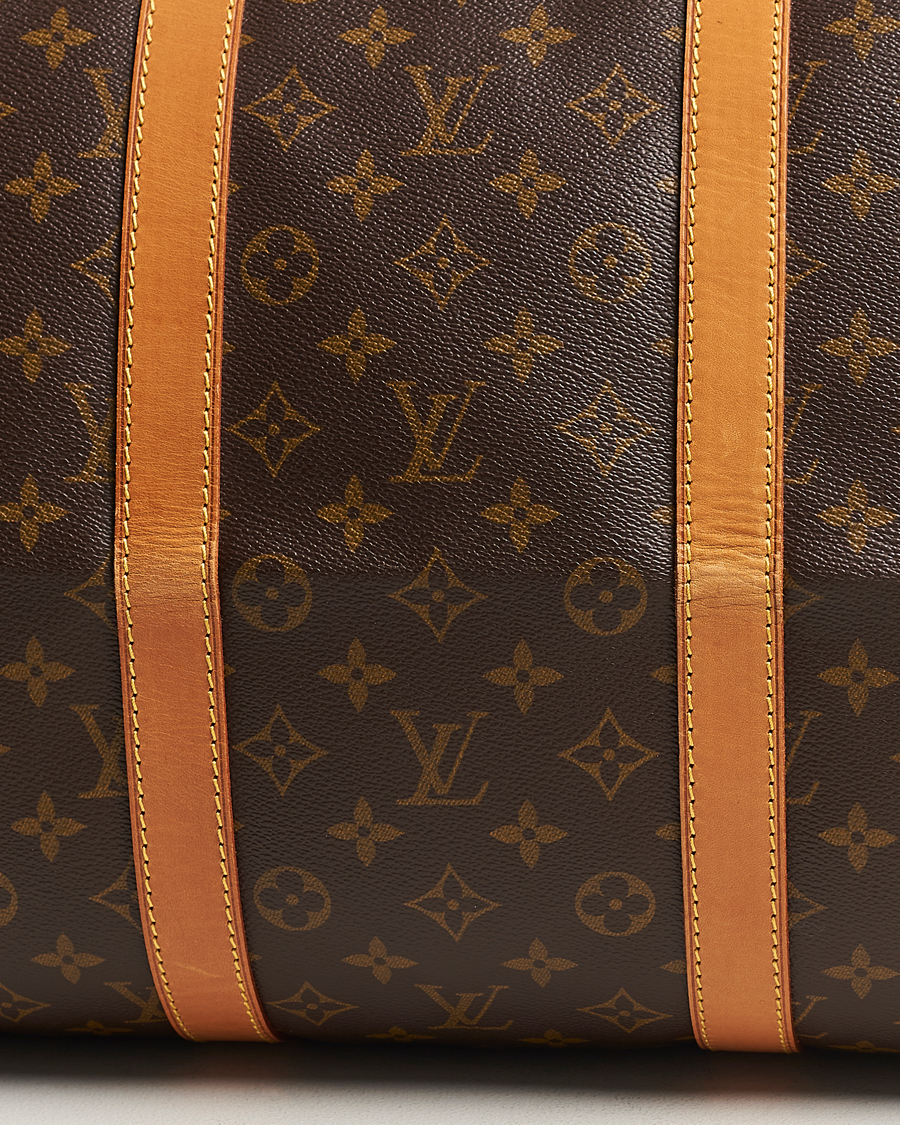 Homme | Louis Vuitton Pre-Owned Keepall 55 Bag Monogram | Louis Vuitton Pre-Owned | Keepall 55 Bag Monogram