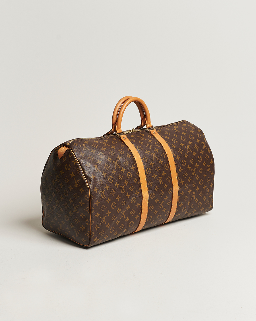 Homme | Louis Vuitton Pre-Owned Keepall 55 Bag Monogram | Louis Vuitton Pre-Owned | Keepall 55 Bag Monogram