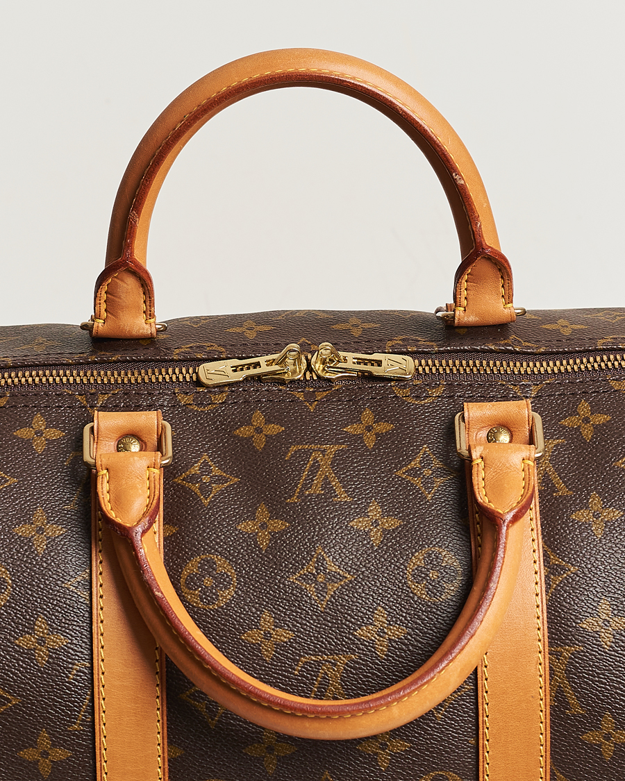 Homme | Louis Vuitton Pre-Owned Keepall 55 Bag Monogram | Louis Vuitton Pre-Owned | Keepall 55 Bag Monogram