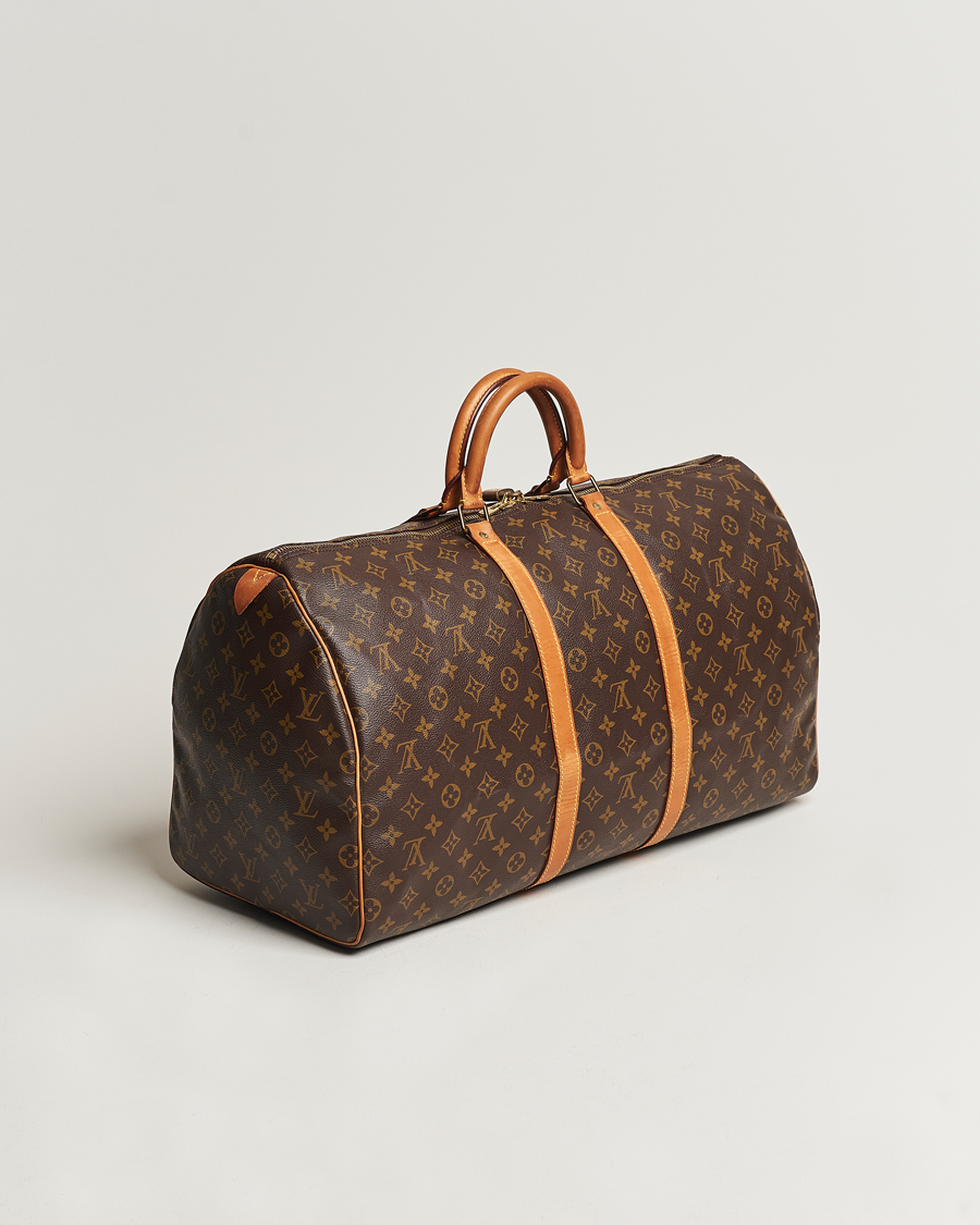 Homme | Louis Vuitton Pre-Owned Keepall 55 Bag Monogram | Louis Vuitton Pre-Owned | Keepall 55 Bag Monogram