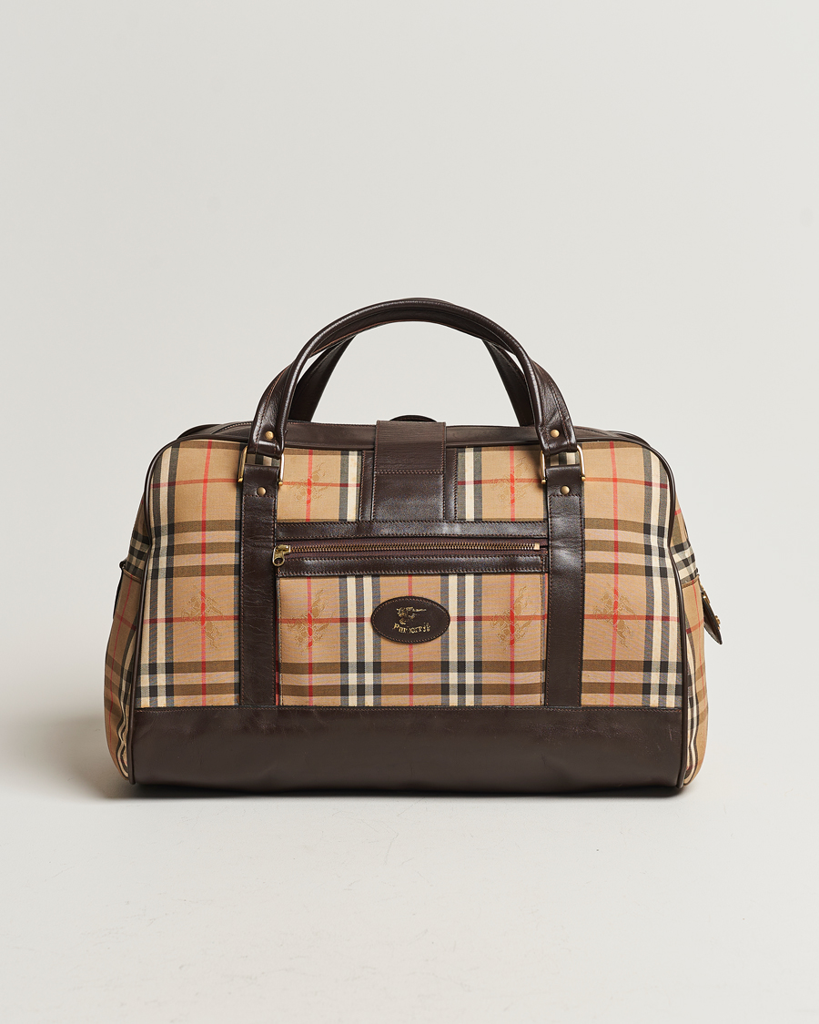 Homme | Burberry Pre-Owned Carry On Travel Bag Haymarket Check | Burberry Pre-Owned | Carry On Travel Bag Haymarket Check
