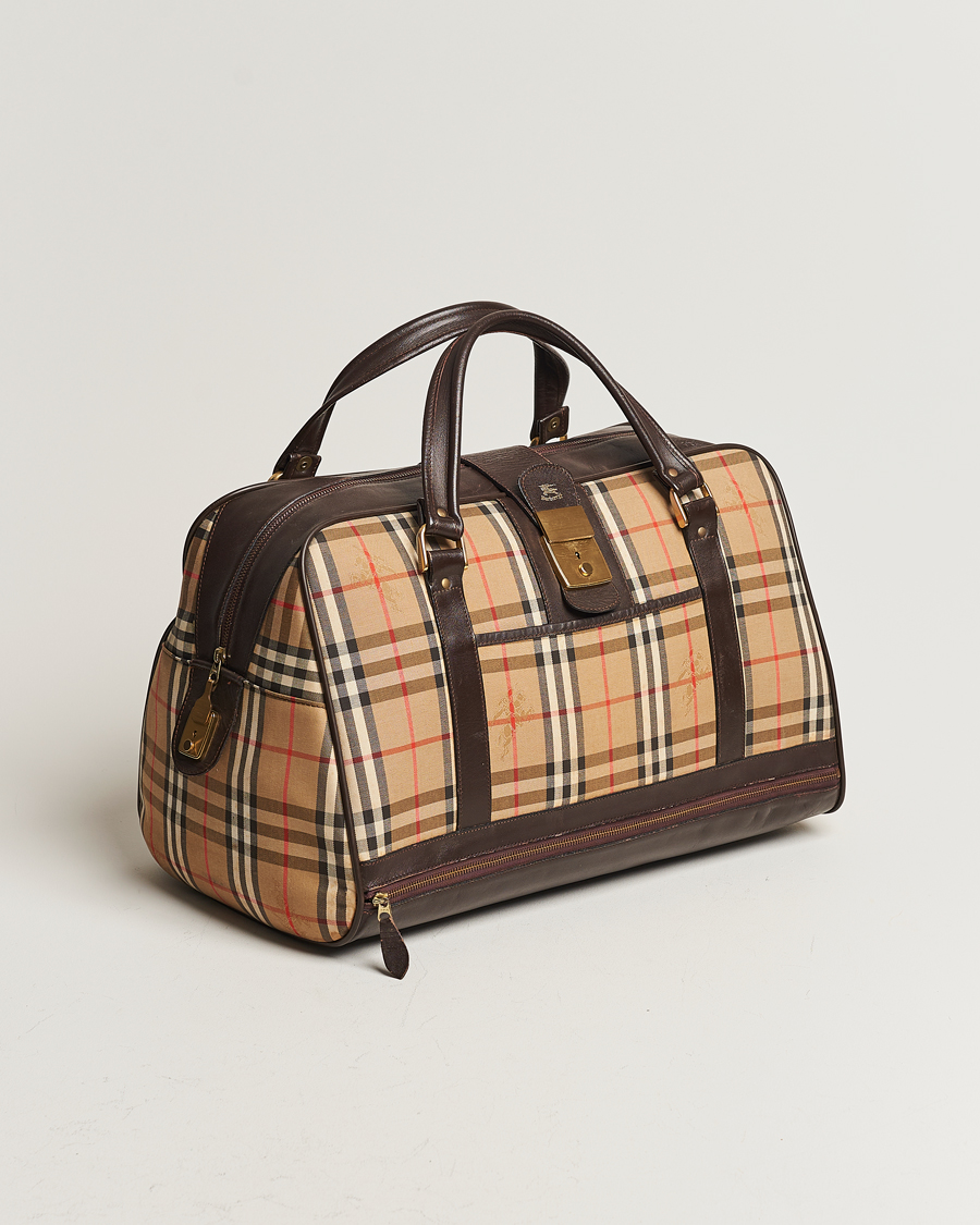 Homme | Burberry Pre-Owned Carry On Travel Bag Haymarket Check | Burberry Pre-Owned | Carry On Travel Bag Haymarket Check