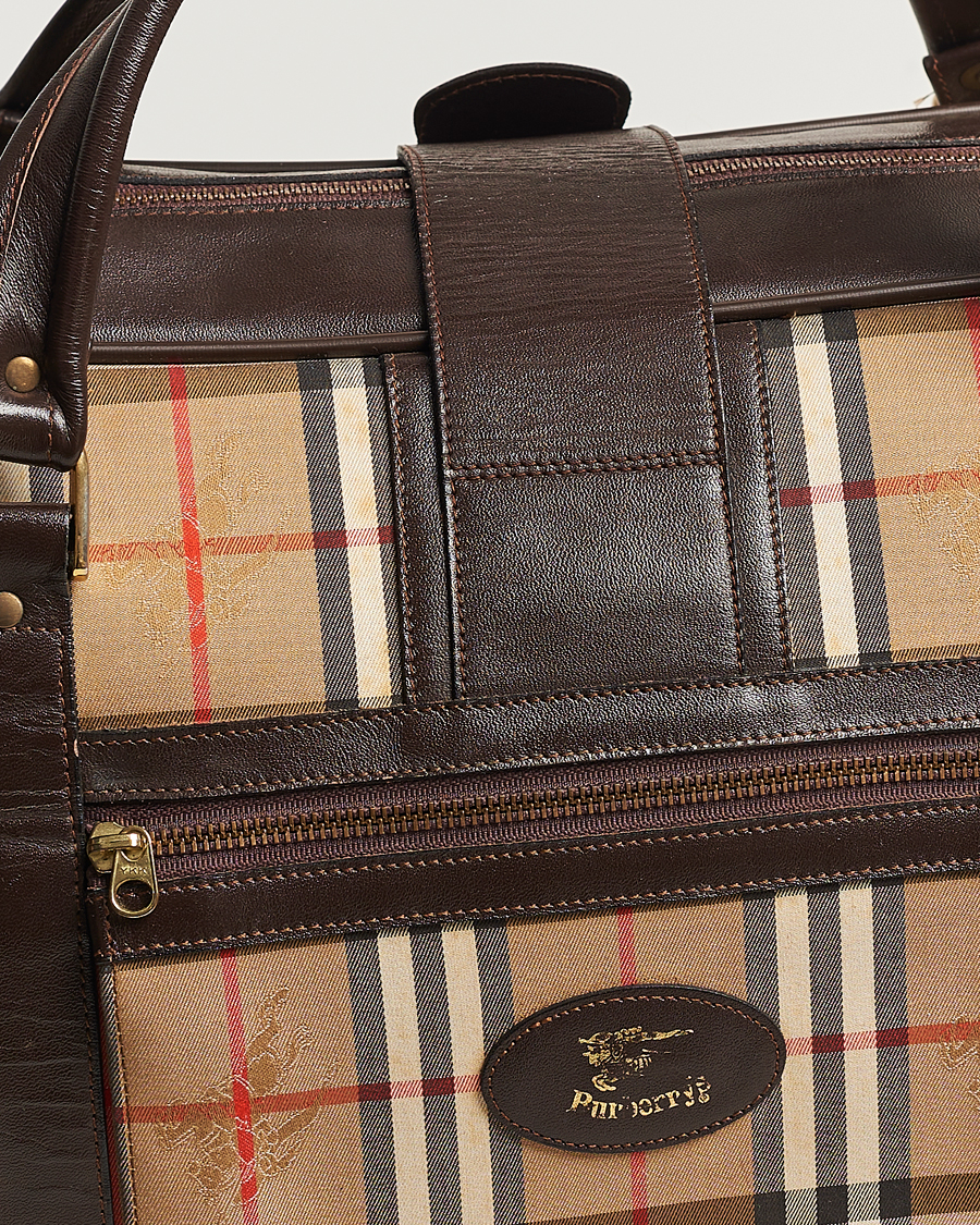 Homme | Burberry Pre-Owned Carry On Travel Bag Haymarket Check | Burberry Pre-Owned | Carry On Travel Bag Haymarket Check
