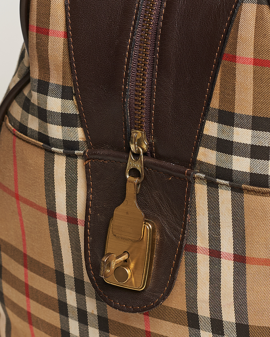 Homme | Burberry Pre-Owned Carry On Travel Bag Haymarket Check | Burberry Pre-Owned | Carry On Travel Bag Haymarket Check