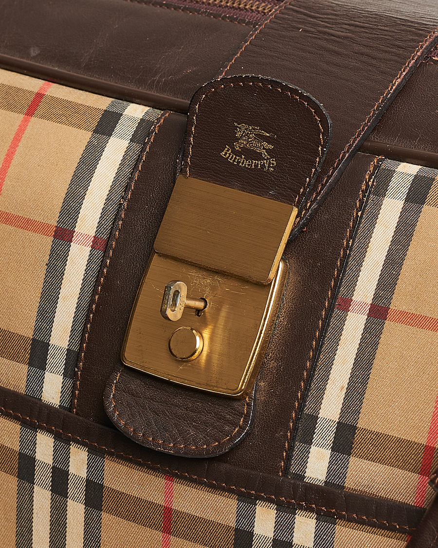 Homme | Burberry Pre-Owned Carry On Travel Bag Haymarket Check | Burberry Pre-Owned | Carry On Travel Bag Haymarket Check