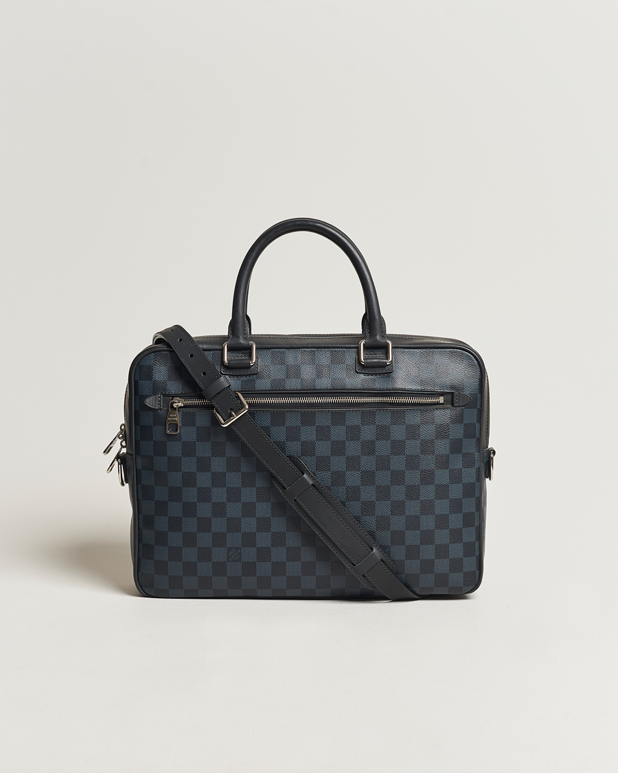 Homme | Louis Vuitton Pre-Owned Porte Documents Business Bag Damier Graphite | Louis Vuitton Pre-Owned | Porte Documents Business Bag Damier Graphite