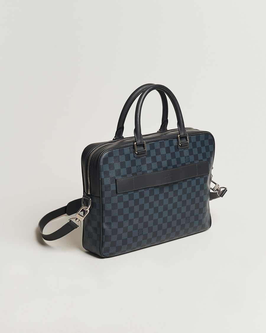 Homme | Louis Vuitton Pre-Owned Porte Documents Business Bag Damier Graphite | Louis Vuitton Pre-Owned | Porte Documents Business Bag Damier Graphite