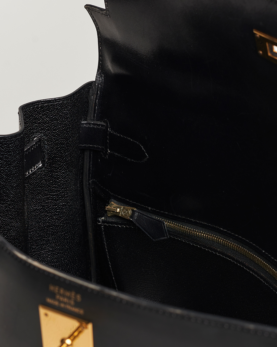 Heren | Hermès Pre-Owned Kelly 35 Handbag Black | Hermès Pre-Owned | Kelly 35 Handbag Black